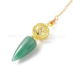 Mixed Gemstone Dowsing Pendulum Big Pendants&nbsp;G-H281-42G