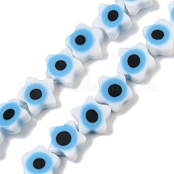 Handmade Evil Eye Lampwork Beads Strands&nbsp;LAMP-G166-02