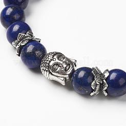 Natural Lapis Lazuli(Dyed) Stretch Bracelets&nbsp;BJEW-JB03251-03