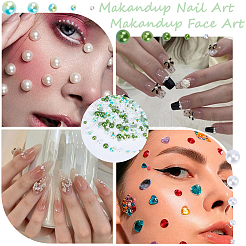 Resin Rhinestone and ABS Cabochons Sets&nbsp;RESI-WH0029-51C
