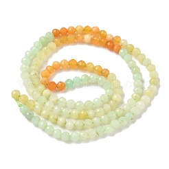 Gradient Color Natural Myanmar Jade Beads Strands&nbsp;G-D306-A04-3mm
