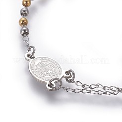 201 Stainless Steel Charm Bracelets&nbsp;BJEW-P258-15