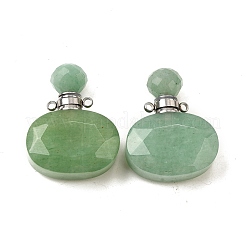 Natural Mixed Stone Perfume Bottle Pendants&nbsp;G-L623-07P