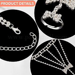 2Pcs Crystal Rhinestone Tennis Ring Bracelet&nbsp;BJEW-CN0001-17B