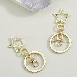 18Pcs Alloy Swivel Keychain Clasps&nbsp;KEYC-SP0001-48A-G
