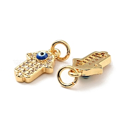 Eco-friendly Brass Micro Pave Clear Cubic Zirconia Pendants&nbsp;LS-KK-D080-33G