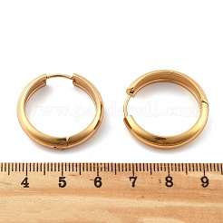 201 Stainless Steel Hoop Earrings&nbsp;EJEW-P304-15A-G