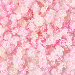 200Pcs Flower & Butterfly Resin Cabochons&nbsp;CRES-TA0001-89F