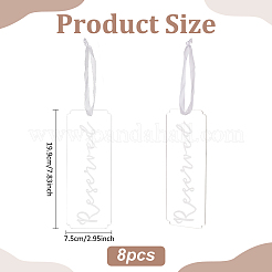 Acrylic Seat Reservation Sign Hanging Ornaments&nbsp;AJEW-WH0534-61A