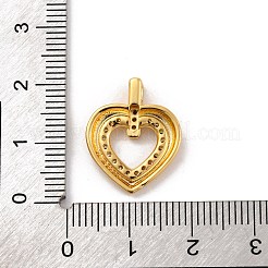 Brass Micro Pave Cubic Zirconia Pendants&nbsp;KK-U033-19G-01