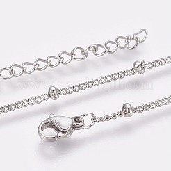 Tarnish Resistant 304 Stainless Steel Curb Chain Anklets&nbsp;LS-AJEW-P069-02P