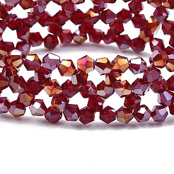 Bling Glass Beaded Stretch Bracelet&nbsp;BJEW-N018-03-04