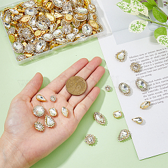 160Pcs 8 Style Sew on Rhinestone&nbsp;RGLA-HY0001-01