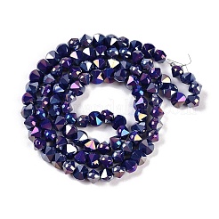 Electroplate Glass Beads Strands&nbsp;EGLA-B009-05A-05