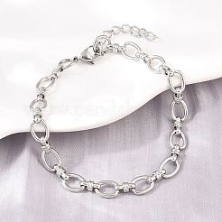 304 Stainless Steel Cable Chains Bracelet & Necklace Jewelry Sets&nbsp;SJEW-L199-01P