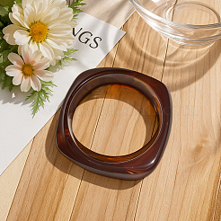 2Pcs 2 Colors Imitation Marble Acrylic Bangle for Women&nbsp;BJEW-HY0002-04A