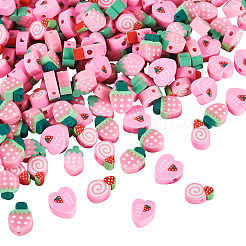200Pcs 4 Styles Handmade Polymer Clay Beads&nbsp;CLAY-TA0001-81