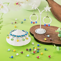 110Pcs 11 Style Glass Pendants&nbsp;PALLOY-TAC0305