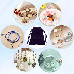Velvet Jewelry Drawstring Gift Bags&nbsp;ABAG-BBC0001-10B-04