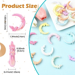 20Pcs Opaque UV Plating Acrylic Beads&nbsp;PACR-YW0001-50