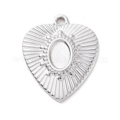 304 Stainless Steel Pendant Cabochon Settings&nbsp;STAS-G287-11