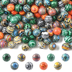 1 Strand Synthetic Malachite Dyed Beads Strands&nbsp;G-YW0002-64A