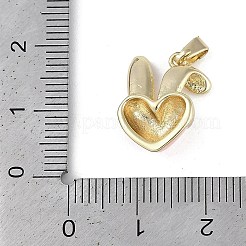 Brass Enamel Pendants&nbsp;KK-Z078-11G