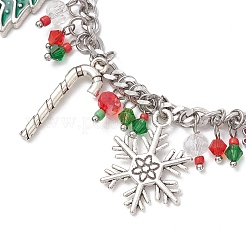 Christmas Series Alloy Enamel Charm Bracelets&nbsp;BJEW-TA00662