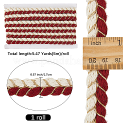 Polyester & Cotton Ribbon&nbsp;OCOR-WH20001-63B