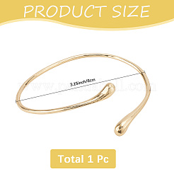 1Pcs Alloy Arm Cuff Bangles for Women&nbsp;AJEW-GF0010-92G-01