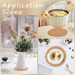 4Pcs 3 Styles Cork Coasters&nbsp;AJEW-CP0009-62