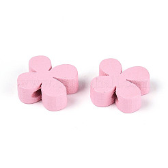 Natural Wooden Flower Beads&nbsp;NNA0ZC9