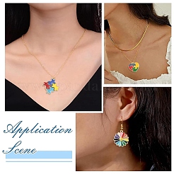 30Pcs 6 Styles Alloy Enamel Pendants&nbsp;ENAM-YW0009-22