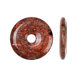 Natural Brecciated Jasper Pendants&nbsp;G-C220-F02-40mm