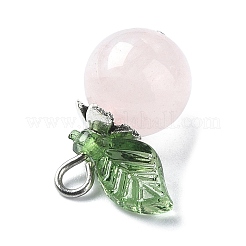 4Pcs 4 Styles Natural Mixed Gemstone Fruit Pendants&nbsp;PALLOY-TA00077