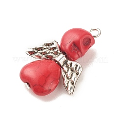 Halloween Dyed Synthetic Turquoise Pendants&nbsp;PALLOY-JF01598-02