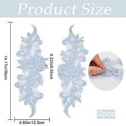 Sew on Flower Appliques&nbsp;PATC-WH0005-42C