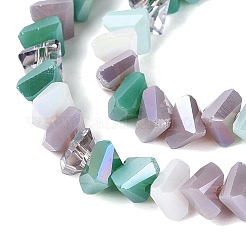 Mixed Styles Electroplate Glass Beads Strands&nbsp;EGLA-Q135-03A-C03
