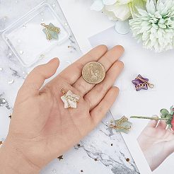 4Pcs Natural Mixed Stone Pendants&nbsp;FIND-FH0005-70