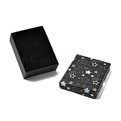 Star Print Paperboard Jewelry Gift Boxes&nbsp;CON-K016-01D