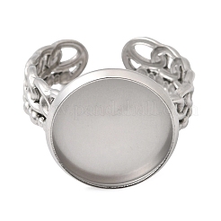 Curb Chains Shapes 304 Stainless Steel Ring Components&nbsp;STAS-P454-04D-P