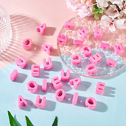 50Pcs 5 Styles UV Plating Opaque Acrylic Beads&nbsp;PACR-TA0001-31H