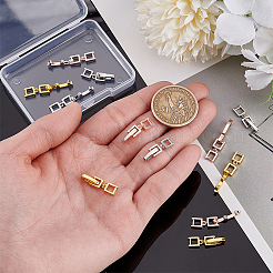 12Pcs 3 Colors Brass Fold Over Clasps&nbsp;KK-PH0011-60