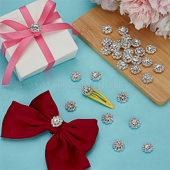 30Pcs Alloy Crystal Rhinestone Cabochons&nbsp;FIND-FG0004-69S