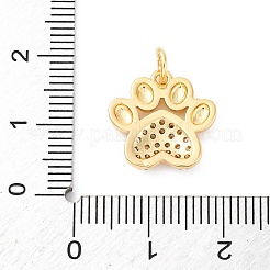 Brass Micro Pave Cubic Zirconia Charms&nbsp;KK-S510-15G