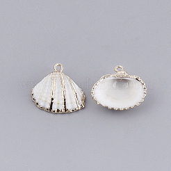 Electroplate Sea Shell Pendants&nbsp;X-SSHEL-S261-06