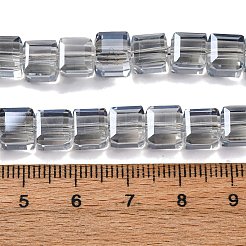 Electroplate Glass Beads Strands&nbsp;EGLA-H108-01A-PL05