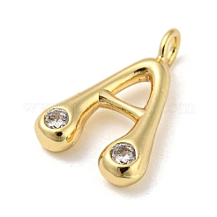 Rack Plating Brass Micro Pave Cubic Zirconia Pendants&nbsp;KK-A200-24G-A