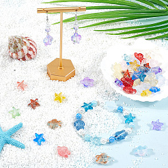 100Pcs 2 Styles Transparent Glass Beads&nbsp;GLAA-SC0002-48