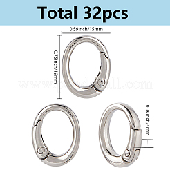 32Pcs Alloy Spring Gate Clasps&nbsp;FIND-SC0014-97A